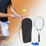 Maxbell Solo Tennis Trainer Rebound Ball with Elastic String Park Backyard Tools Blue Adult 67x27cm