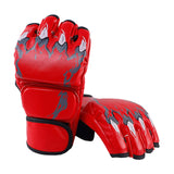 Maxbell Boxing Gloves Breathable Protective Gear for Men Women Punching Bag Sparring Claw Of Tiger Red