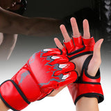 Maxbell Boxing Gloves Breathable Protective Gear for Men Women Punching Bag Sparring Claw Of Tiger Red