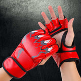 Maxbell Boxing Gloves Breathable Protective Gear for Men Women Punching Bag Sparring Claw Of Tiger Red