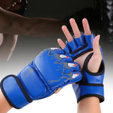 Maxbell Boxing Gloves Breathable Protective Gear for Men Women Punching Bag Sparring Claw Of Tiger and Blue