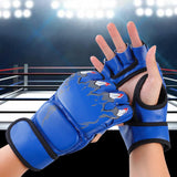 Maxbell Boxing Gloves Breathable Protective Gear for Men Women Punching Bag Sparring Claw Of Tiger and Blue