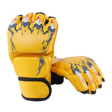 Maxbell Boxing Gloves Breathable Protective Gear for Men Women Punching Bag Sparring Claw Of Tiger Yellow