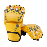 Maxbell Boxing Gloves Breathable Protective Gear for Men Women Punching Bag Sparring Claw Of Tiger Yellow