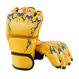 Maxbell Boxing Gloves Breathable Protective Gear for Men Women Punching Bag Sparring Claw Of Tiger Yellow