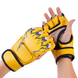 Maxbell Boxing Gloves Breathable Protective Gear for Men Women Punching Bag Sparring Claw Of Tiger Yellow