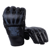 Maxbell Boxing Gloves Breathable Protective Gear for Men Women Punching Bag Sparring Demon Hand Black