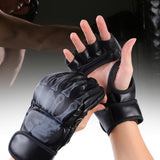 Maxbell Boxing Gloves Breathable Protective Gear for Men Women Punching Bag Sparring Demon Hand Black