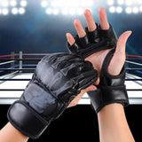 Maxbell Boxing Gloves Breathable Protective Gear for Men Women Punching Bag Sparring Demon Hand Black