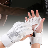 Maxbell Boxing Gloves Breathable Protective Gear for Men Women Punching Bag Sparring Demon Hand White