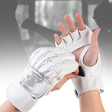 Maxbell Boxing Gloves Breathable Protective Gear for Men Women Punching Bag Sparring Demon Hand White