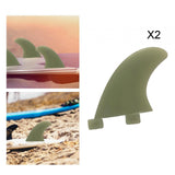Maxbell 2x Surfboard Fin Surfboard Tail Rudder for Water Sports Longboard Boat