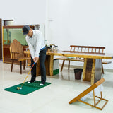 Maxbell Velvet Golf Training Mat Chipping Golf Putting Mat Portable for Home Office