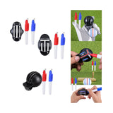 Maxbell Golf Ball Marker Line Drawing Stencil Tools with Marker Set training Three Lines