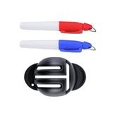 Maxbell Golf Ball Marker Line Drawing Stencil Tools with Marker Set training T Line