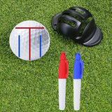 Maxbell Golf Ball Marker Line Drawing Stencil Tools with Marker Set training T Line