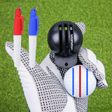 Maxbell Golf Ball Marker Line Drawing Stencil Tools with Marker Set training Double Sided