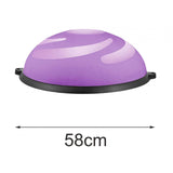 Maxbell Wave Speed Ball Semicircle Balance Ball for Gym Back and Abdominal Training Dia 58cm Purple A