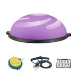 Maxbell Wave Speed Ball Semicircle Balance Ball for Gym Back and Abdominal Training Dia 58cm Purple A