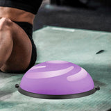 Maxbell Wave Speed Ball Semicircle Balance Ball for Gym Back and Abdominal Training Dia 58cm Purple A