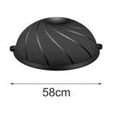 Maxbell Wave Speed Ball Semicircle Balance Ball for Gym Back and Abdominal Training Dia 58cm Black B