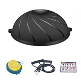 Maxbell Wave Speed Ball Semicircle Balance Ball for Gym Back and Abdominal Training Dia 58cm Black B