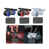 Maxbell Anti Slip Ab Roller Wheel Silent Knee Pad Double Wheeled for Beginners Black and Blue