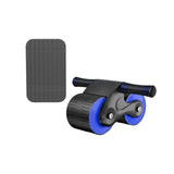 Maxbell Anti Slip Ab Roller Wheel Silent Knee Pad Double Wheeled for Beginners Black and Blue