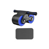 Maxbell Anti Slip Ab Roller Wheel Silent Knee Pad Double Wheeled for Beginners Black and Blue