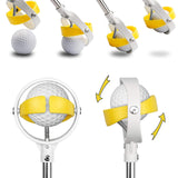 Maxbell Portable Telescopic Golf Ball Retriever Extendable Folding Lightweight Yellow