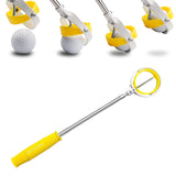 Maxbell Portable Telescopic Golf Ball Retriever Extendable Folding Lightweight Yellow