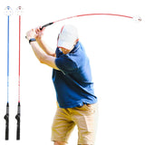 Maxbell Golf Swing Trainer Stick Motion Corrector Lightweight for Practice Speed Red