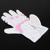 Maxbell Kids Golf Gloves Both Hands Junior Youth Riding Golf Mitts Outdoor Sports Pink 15-15.5cm