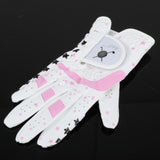 Maxbell Kids Golf Gloves Both Hands Junior Youth Riding Golf Mitts Outdoor Sports Pink 15-15.5cm