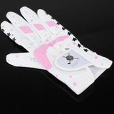 Maxbell Kids Golf Gloves Both Hands Junior Youth Riding Golf Mitts Outdoor Sports Pink 15-15.5cm