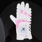 Maxbell Kids Golf Gloves Both Hands Junior Youth Riding Golf Mitts Outdoor Sports Pink 15-15.5cm