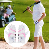 Maxbell Kids Golf Gloves Both Hands Junior Youth Riding Golf Mitts Outdoor Sports Pink 15-15.5cm