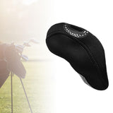 Maxbell Golf Iron Headcover Lightweight Golf Club Head Cover Protective Sleeve Black