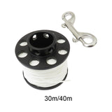 Maxbell Scuba Diving Reel with Clip White Line for Spearfishing Underwater Equipment 30meters