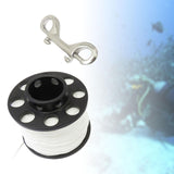 Maxbell Scuba Diving Reel with Clip White Line for Spearfishing Underwater Equipment 30meters