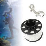 Maxbell Scuba Diving Reel with Clip White Line for Spearfishing Underwater Equipment 30meters