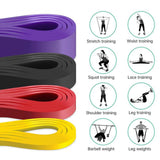 Maxbell Resistance Bands Set Strength Training Workout Bands for Fitness Working Out 4pcs