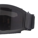 Maxbell Motorcycle Goggles Adjustable Strap Motorbike Glasses for Camping Scooter Balck Frame