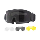 Maxbell Motorcycle Goggles Adjustable Strap Motorbike Glasses for Camping Scooter Balck Frame