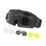 Maxbell Motorcycle Goggles Adjustable Strap Motorbike Glasses for Camping Scooter Balck Frame