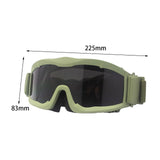 Maxbell Motorcycle Goggles Adjustable Strap Motorbike Glasses for Camping Scooter Green Frame
