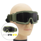 Maxbell Motorcycle Goggles Adjustable Strap Motorbike Glasses for Camping Scooter Green Frame