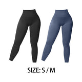 Maxbell Womens Yoga Pants High Waist Leggings Stretch for Running Exercise Workout Black S