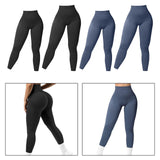 Maxbell Womens Yoga Pants High Waist Leggings Stretch for Running Exercise Workout Black S
