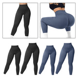 Maxbell Womens Yoga Pants High Waist Leggings Stretch for Running Exercise Workout Black S